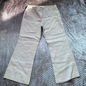 LOFT Ann Taylor 100% Linen Marisa pants Trousers size 10 P